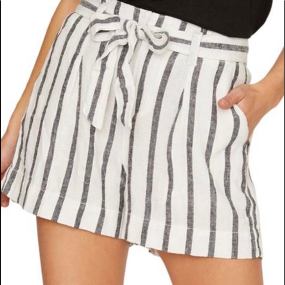 SANCTUARY High Rise Striped Shorts NWT